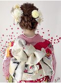 【ヘアアレンジ】あみこみアップスタイル【着付け】