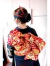 【振袖】着付け＋ヘアセット ￥14800→￥12600 着物は事前持ち込みお願いします