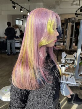 ニュート(Neut ) デザインカラー/個性派/ハイトーン名古屋/派手髪名古屋