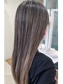 ヘアメイク アージュ 大野城 下大利店(HAIR MAKE age)&nbsp;グレージュハイライト★褪色後はブロンドハイライトになります