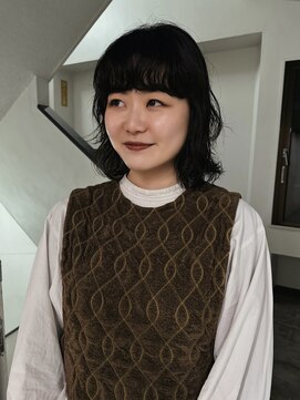 ロジ(loji) 大きめカールのボブパーマ