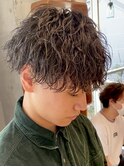 シャドウパーマツイストスパイラルパーマ緩め波巻き刈り上げヘア