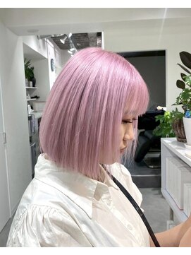 シエラ 心斎橋(CIERA.) 髪型 ミディアムウルフボブボブウルフハイライト