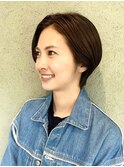 耳かけショート×髪質改善ストレート【下北沢】