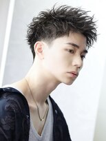 リップス 表参道店(LIPPS)&nbsp;【クラッシュパーマ×アップバング】2ブロック刈り上げショート