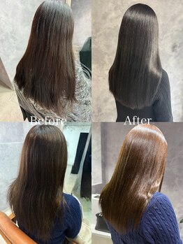 ロイ 梅田(Roy)の写真/【もう、うねりに悩まない】ダメージは最小限に、艶をまとった自然な丸みストレートで毎日をもっと快適に♪