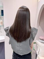 アール ヘアー デザイン(r hair design)&nbsp;サラツヤロングベージュカラーブリーチしない透明感カラー