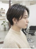 暗髪美フォルムハンサムショート