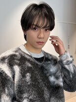 トリッカ シブヤ(TRICCA SHIBUYA)&nbsp;メンズパーマカットニュアンスシースルーマッシュセンターパート