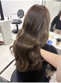 韓国　レイヤーカット　ブリーチ　ダブルカラー　髪質改善