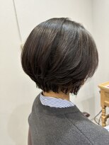 カノエ 岡山店(canoe) 艶ブラウン×ショートボブ