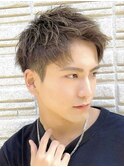 大分緩めスパイラルパーマメンズカット骨格矯正マッシュショート