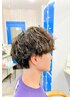 メンズカット+シャドウorフェザーパーマ+Tr★新規￥9900/再来￥12100