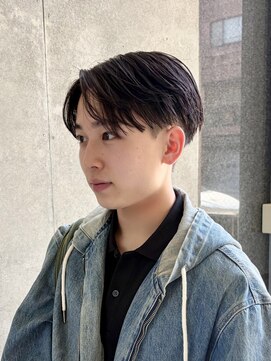 ジーナ 京都駅前(Zina) MEN'S HAIR   センターパート　ニュアンスパーマ
