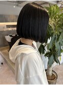 【marfe】艶髪ボブ_ツヤボブ_ぱっつんボブ_黒髪_暗髪