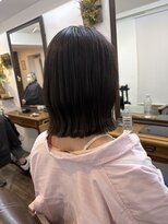 ヘアーサロン ラフリジー(Loufreasy)&nbsp;バッサリカット×顎下4cmボブ×縮毛矯正フルコース