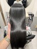 髪にドラマを。【髪質改善トリートメントα】（ストレートパーマ）+カット