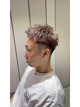 モク 神楽坂(mok) ハイトーンベージュカラー【メンズショート】