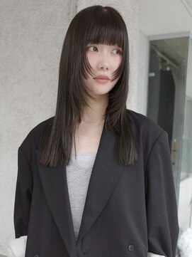 ニコフクオカヘアーメイク(NIKO Fukuoka Hair Make) [NIKO]オリーブグレージュ/オリーブ/レイヤーカット/姫カット