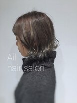 エイル(Ail)&nbsp;Ail style　セミウェット×タンバルモリ×グレージュカラー