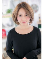 ヘアアンドビューティー ミック(Hair & Beauty miq) ショコラベベージュ★アシンメトリー抜け感モテグラボブa