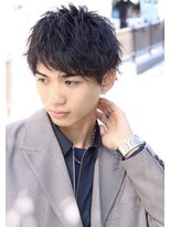 ネイビー(NAVY)&nbsp;【NAVY】アップバング×セクゾパーマ