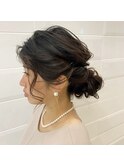 シニヨンヘアセット