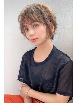 マリアバイアフロート(Maria by AFLOAT) 【shige】ヨシンモリグラボブココアブラウン小顔ショート