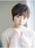 大人キレイな襟足スッキリショートボブ