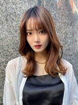 ルームバイシー 新宿(Loom. by Sea)&nbsp;韓国ヘア/ゆるふわミディアム/くびれヘア