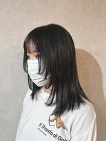 シアン(CYAN)&nbsp;#ブルーブラック#レイヤースタイル#ウルフ#ツヤ感