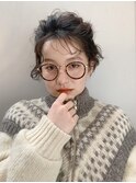 おくれ毛カールが可愛いアレンジの似合うショートパーマ・HINATA