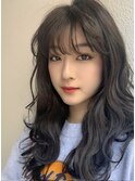 透け感ヘアー