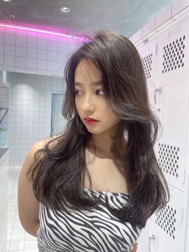 プアメリア 名古屋(Puamelia) トリートメント ブリーチなしダブルカラー 前髪縮毛矯正