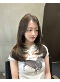 韓国レイヤーカット×ベージュカラー×髪質改善