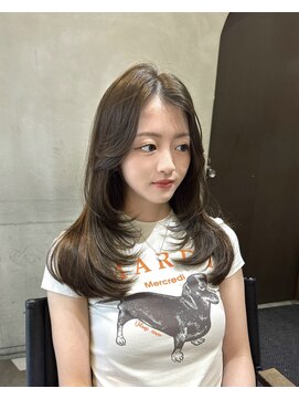 シェノン 梅田(CHAINON) 韓国レイヤーカット×ベージュカラー×髪質改善