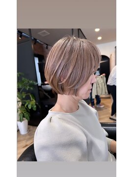 ハーツ(Heart's) 白髪ぼかし脱白髪染め似合わせショートボブ40代50代60代♪