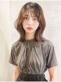 ☆小顔前髪ワンカールレイヤーカットロングメルティーカラー