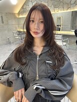 サイン 渋谷(SIGN) 韓国ヘア韓国巻きざくざくレイヤーカットグレージュブリーチ無し