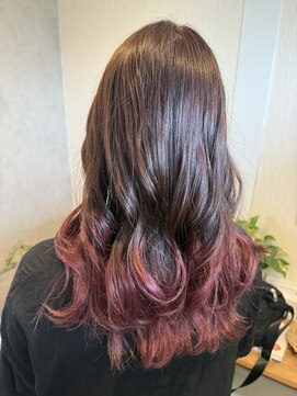 ココンフワット (Coconfouato) ピンクムラサキグラデーションカラー