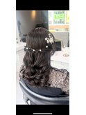 結婚式お呼ばれヘアセット