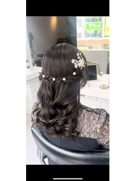 ジーナ 天王寺(Zina) 結婚式お呼ばれヘアセット