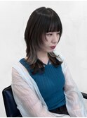 インナーシルバー×ミディアムウルフ