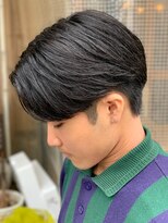 センターパートニュアンスパーマ韓国カルマパーマコンマヘア