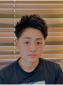ばっさり中学生フェードカット