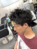 ビカムメンズヘアー 栄店(become men's hair)&nbsp;スパイキーショートピンパーマ栄
