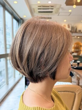 ロンド パルティール 大宮(Lond partir) グランマッシュ/細めハイライト/ショート/白髪ぼかし/前髪/大宮