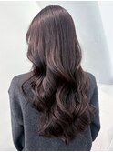 ロング顔周りレイヤー似合わせカットダークアッシュ_ba578161