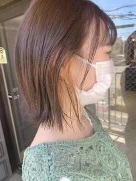 シロ(siro) ボブ × イヤリングカラー☆松井美咲季