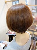 【松戸BULL】大人ボブ×ピンクベージュカラー☆